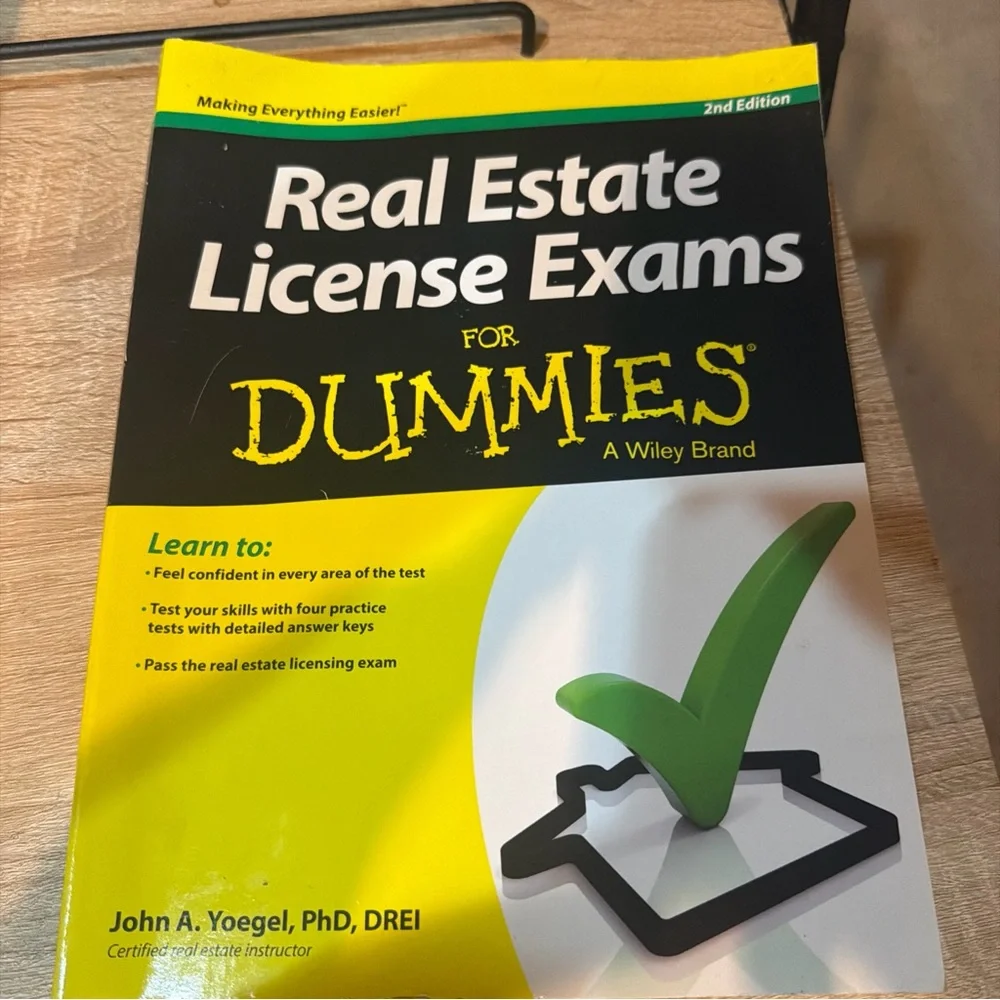 Real‎ Estate License Exams for Dummies by John A. Yoegel (2013, Trade Paperback)